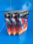 "SONY PREMIUM " - LOT DE 3 x  VHS 180 mn 3 H - K7 vidéo  Casettes - NEUF