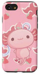 iPhone SE (2020) / 7 / 8 Cute Kawaii Axolotl Cat Aesthetic Pink Cloud Case