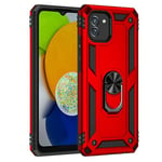 Samsung Galaxy A03      Military Armour Ring Case    Red