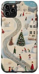 iPhone 11 Pro Max Christmas Winter Village Scene Holiday Theme Design Case