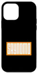 Coque pour iPhone 12 mini Orange SAYNOMO (Say No More) Orange Color Graphic