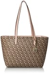 DKNY Women Bryant Md Zip Tote Medium Bag, Light Brown