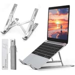 Aitodos® Laptop Stand, Aluminum Alloy, Anti-Slip, Folding Laptop Stand, Portable Laptop Stand - Ventilation and Cooling, 6-Position Adjustment - Used for office, Sitting Posture Correction