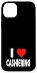 Coque pour iPhone 14 Plus I Love Cashiering – Cœur – Magasin d'emplois au détail Caisse enregistreuse