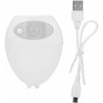 Lampe de Toilette étanche à capteur de Mouvement Flexible avec Lampe de Nuit Intelligente, 16 Couleurs usb Cuvette de Toilette chargeant la lumière