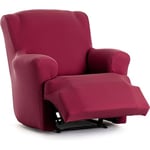 ECOMMERC3 Housse de Fauteuil Pieds Ensemble de Relaxation bi-élastique en Une Seule pièce - Housse de canapé Pieds Ensemble Relax Couleur Bordeaux Ajustement Mousse de Fixation