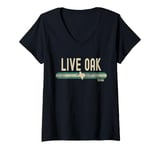 Womens Live Oak TX | Texas | Travel & 80s Style V-Neck T-Shirt