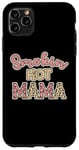 Coque pour iPhone 11 Pro Max Retro Smoking Hot Mama Cheetah Rose Blush Sexy Mom