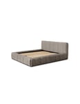 Lit coffre 160x200 coloris taupe - Collection COCOON