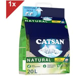 Natural Agglomérante Litière Végétale pour chat 20L - Catsan