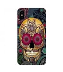 Coque Iphone XS mort fleur ethnique mandala henne