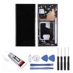 Ecran complet sur chassis pour Samsung Galaxy note 20 ultra SM-N985F Oled Noir