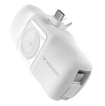 Wozinsky Mini USB-C Powerbank med USB-C & Apple Watch-laddare 5000mAh - Vit