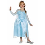 Disney Officiel Robe Elsa Reine des Neiges, Déguisement Reine des Neiges en Taille XS