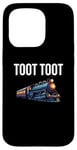 Coque pour iPhone 15 Pro Œuvre d'art amusante en train de Noël Toot Tut Toot