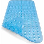 Tapis de Baignoire Antiderapant Tapis de Douche Extra Long Tapis de Bain Enfant avec Ventouse Lavable en Machine Anti Moisissure Antifongique, sans