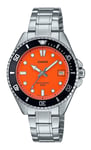 Casio Standard Analog Orange Dial Sports Quartz Men's Watch MDV-10D-4A1V