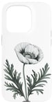 iPhone 15 Pro White Poppy Symbol of Peace for Gardeners Botanists Flowers Case