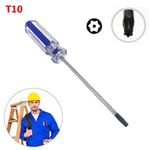 1pc T10 Tamper Proof Screwdriver Security Torx Driver Practical Torx T10 Security Screwdriver for Xbox 360 Wired and Wireless Controller(blue)