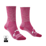 Bridgedale Socks Junior All Season Merino Comfort Boot Pink 710597