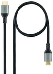 Blendend Câble HDMI 2.1 certifié ultra haute vitesse, mâle à mâle, noir, longueur de 2 mètres, idéal pour une qualité d'image supérieure sur les appareils compatibles.