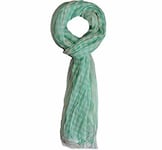 New Hugo Boss mens woman unisex green white checked neck suit Italy shirt scarf