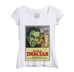 T-Shirt Femme Col Echancré Scars Of Dracula Vieille Affiche De Film Rétro Poster Cinéma Vintage Horreur