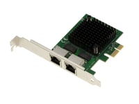 Carte PCIe 2.5 Dual Gigabit ETHERNET 10 100 1000 1G 2.5G. 2 ports RJ45. CHIPSET INTEL I225-V