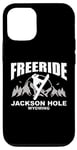 Coque pour iPhone 12/12 Pro Snowboard Freeride Jackson Hole Wyoming