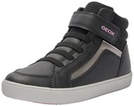 Geox Fille J Gisli Girl C Basket, Noir, 37 EU