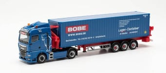 HERPA - Camion avec remorque 3 essieux et chargeur latéral BOBE SPEDITION – M...