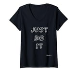 Womens Just do it V-Neck T-Shirt