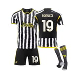 23-24 Juventus Home #19 BONUCCI Jersey Training Kit S