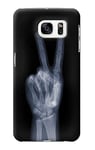 X-ray Peace Sign Fingers Case Cover For Samsung Galaxy S7