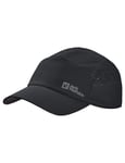 Jack Wolfskin Unisex Eagle Peak Baseball Cap, Black, One Size, black, One Size