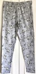 GREY MICKEY MINNIE PLUTO CHRISTMAS DISNEY SLEIGH LEGGINGS SIZE 16 BNWT