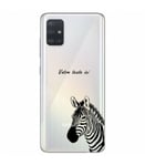 Coque Galaxy S20 PLUS zebre personnalisee transparente