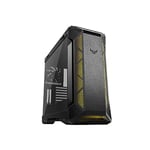 ASUS TUF Gaming GT501 Boîtier PC gaming ATX/EATX, Panneau en verre trempé, 3 ventilateurs 120mm RGB adressable et Aura sync, un ventilateur arrière PWM de 140 mm