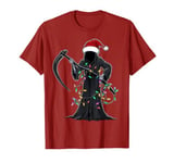 Grim Reaper The Death Christmas Hat Xmas T-Shirt