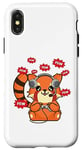 Coque pour iPhone X/XS Red Panda Gamer Jeux vidéo PC Zoo Animal Zookeeper