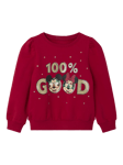 NAME IT Disney Mickey & Minnie Mouse Sweatshirt, Jester Red