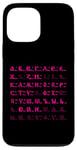 Coque pour iPhone 13 Pro Max Lettres cyrilliques de l'alphabet russe bukwiza russkaja futbolka