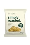 Simply Roasted – Sour Cream & Chive Flavour Crisps 24 x 21.5g | 50% less fat | 25% less salt | Less than 99 calories | triple roasted crunchy potato crisps (Box of 24 x 21.5g bags)