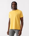 Gant Mens Regular Fit Short Sleeve Shield Logo T-Shirt - Yellow - Size Medium