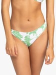 Roxy Floral Print Side Ring Bikini Bottoms, Zephyr Green