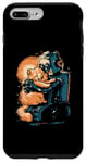 Coque pour iPhone 7 Plus/8 Plus Robot Hugs Cat - Adorable robot graphique pour amoureux des chats et des chatons