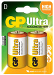 GP Ultra Alkaline Batteries Size D LR20 1.5v for Toys Games Controllers Radios