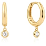 ANIA HAIE GOLD CUBIC ZIRCONIA DROP EARRINGS E059-12G