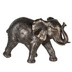 Casablanca Figurine décorative Sculptu éléphant Zambezi Gris/doré Poly Largeur 29 x Hauteur 18 cm