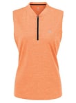 donhobo Women's Gym Sports Tops,Workout Yoga Tank Tops for Women,Summer Running Short Sleeve T Shirt,Quick Dry Fitness Loose Athletic Yoga Vest (DarkOrange XS).